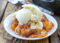 Vegan Homemade Peach Cobbler